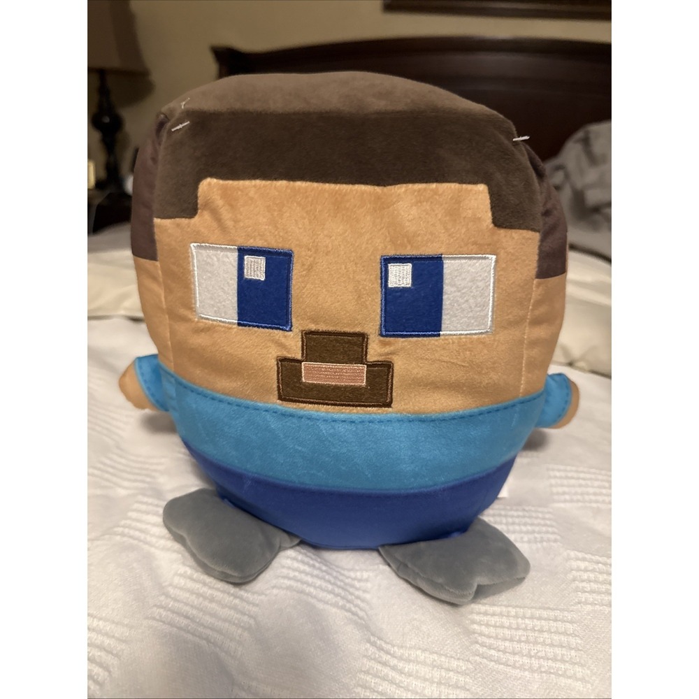 Mattel Mojang Minecraft Steve Stuffed Animal Plush Toy 10" (Abby)